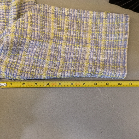 St. John Bouclé Jacket in Pastel Blue & Yellow - Picture 11 of 11